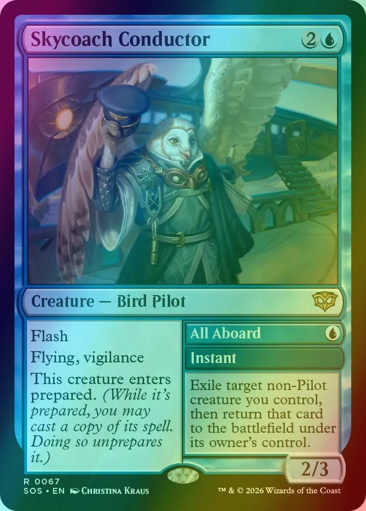 Skycoach Conductor // All aboard [67] [Secrets of Strixhaven] [Foil]