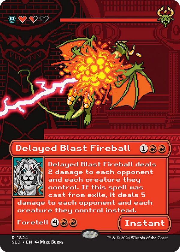 Delayed Blast Fireball [1824] [Borderless] [Extra Life 2024] [Secret Lair Drop] [Non-Foil]