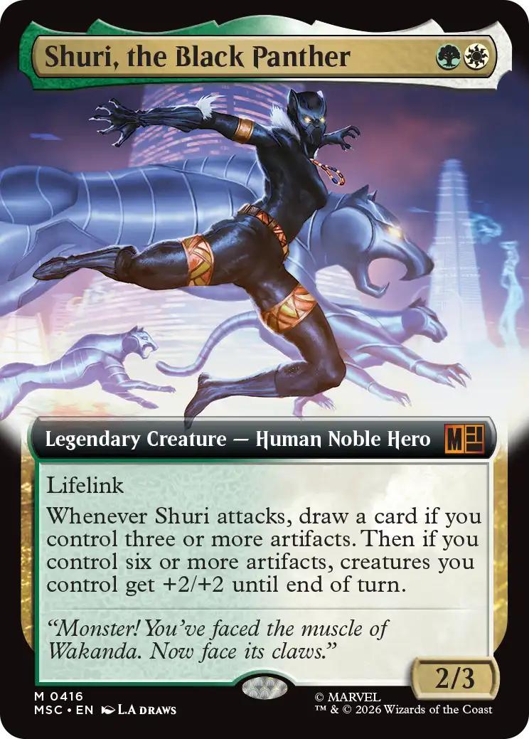 Shuri, the Black Panther [416] [Extended Art] [Marvel Super Heroes: Commander] [Non-Foil]