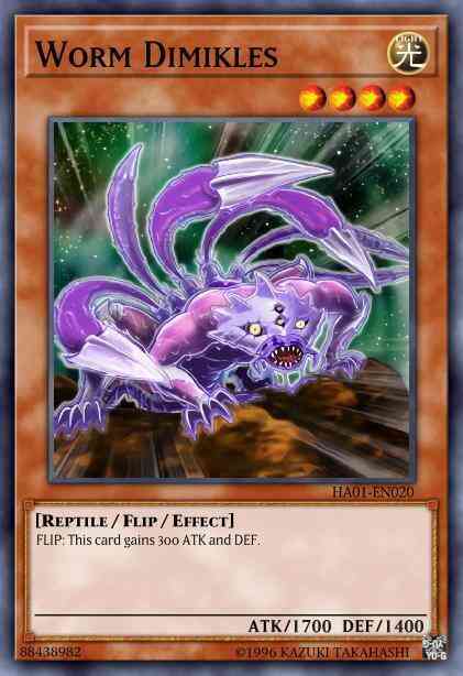 Worm Dimikles - HA01-EN020 - Super Rare - Limited