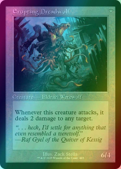Smoldering Werewolf // Erupting Dreadwolf [465] [Retro Frame] [Innistrad Remastered] [Foil]