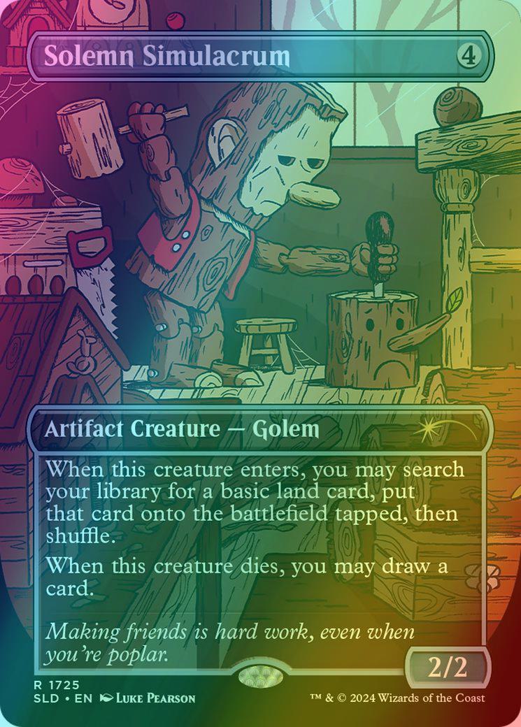 Solemn Simulacrum [1725] [Borderless] [Luke Pearson] [Secret Lair Drop] [Foil]