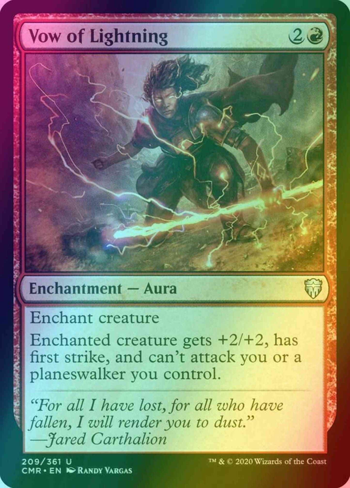 Vow of Lightning [209] [Commander Legends] [Foil]