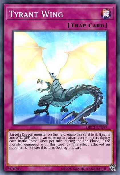 Tyrant Wing - DRL2-EN007 - Super Rare - 1st Edition