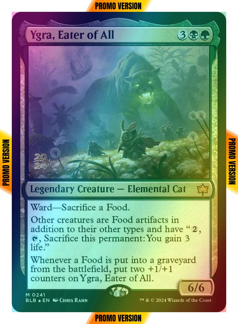 Ygra, Eater of All [241s] [Prerelease] [Bloomburrow: Promos] [Foil]