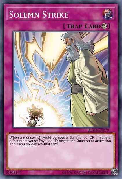 Solemn Strike - BOSH-EN079 - Secret Rare - 1st Edition