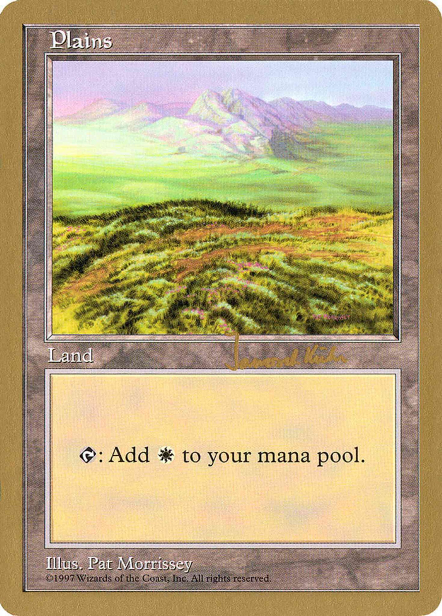 Plains [jk433] [Janosh Kunn] [Dirt Path] [World Championship Decks 1997] [Non-Foil]
