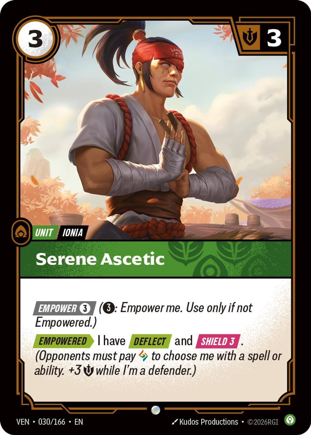 Serene Ascetic - 030/166 [Vendetta] [Non-Foil]