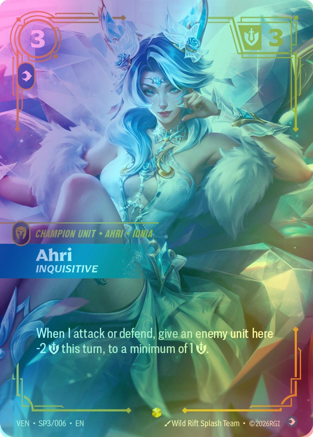 Ahri, Inquisitive - SP3/006 [Vendetta] [Foil]