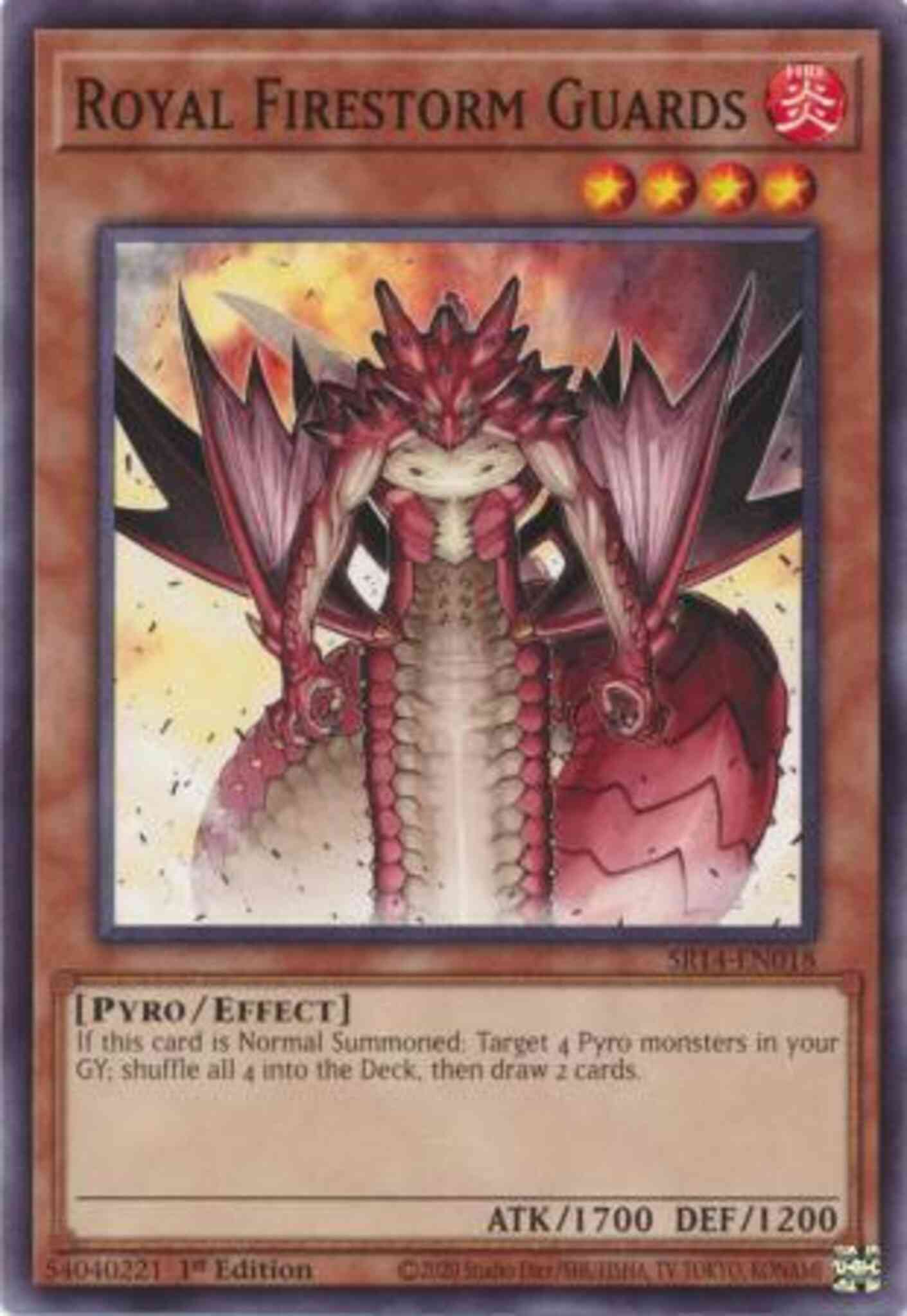 Royal Firestorm Guards - SR14-EN018 - Common - 1st Edition