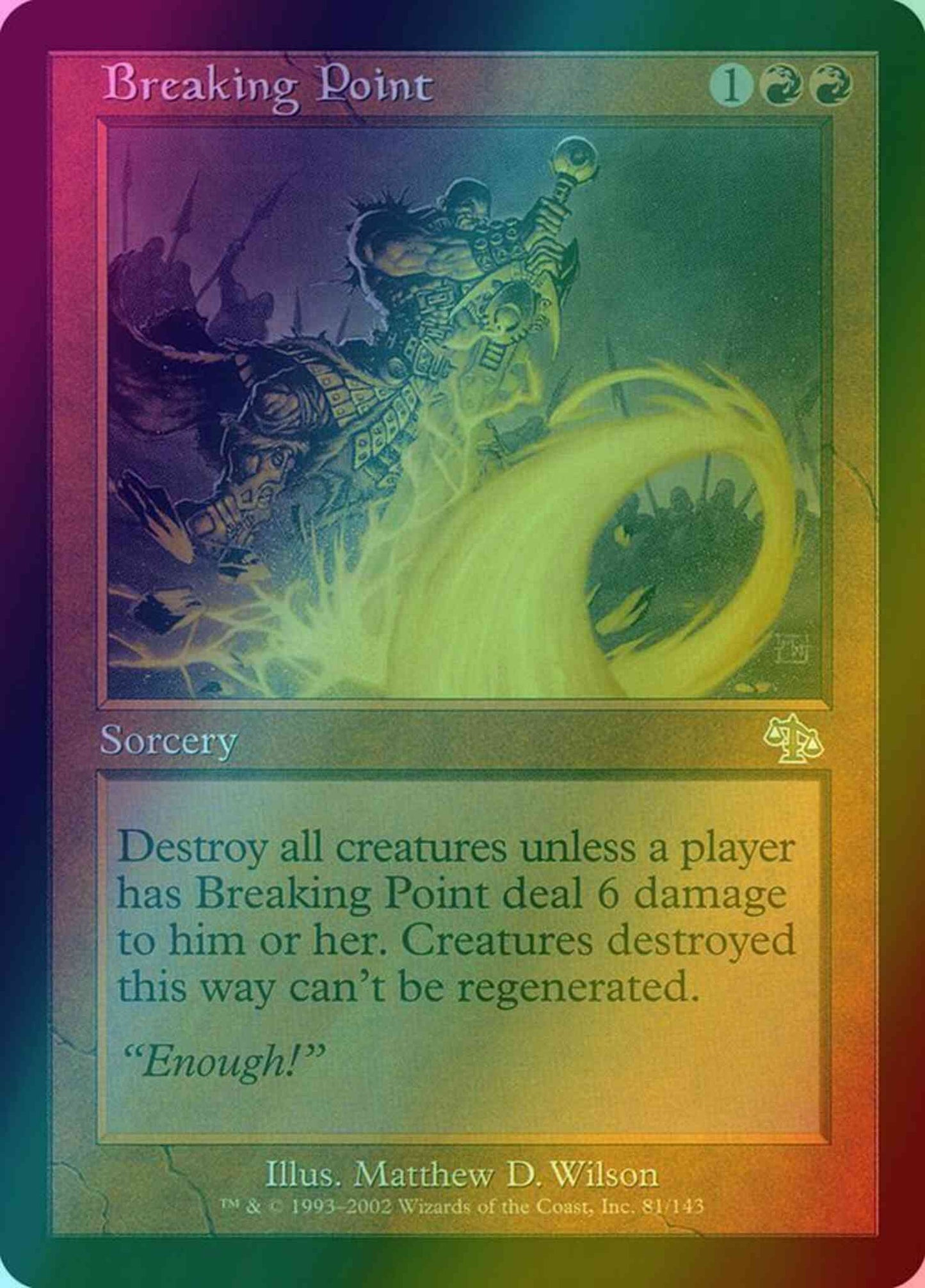 Breaking Point [81] [Judgment] [Foil]