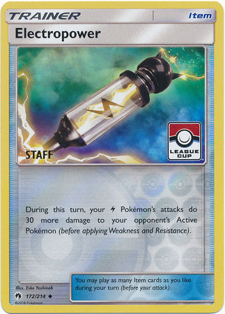 Electropower - 172/214 - Staff League Promo [Reverse Holo]