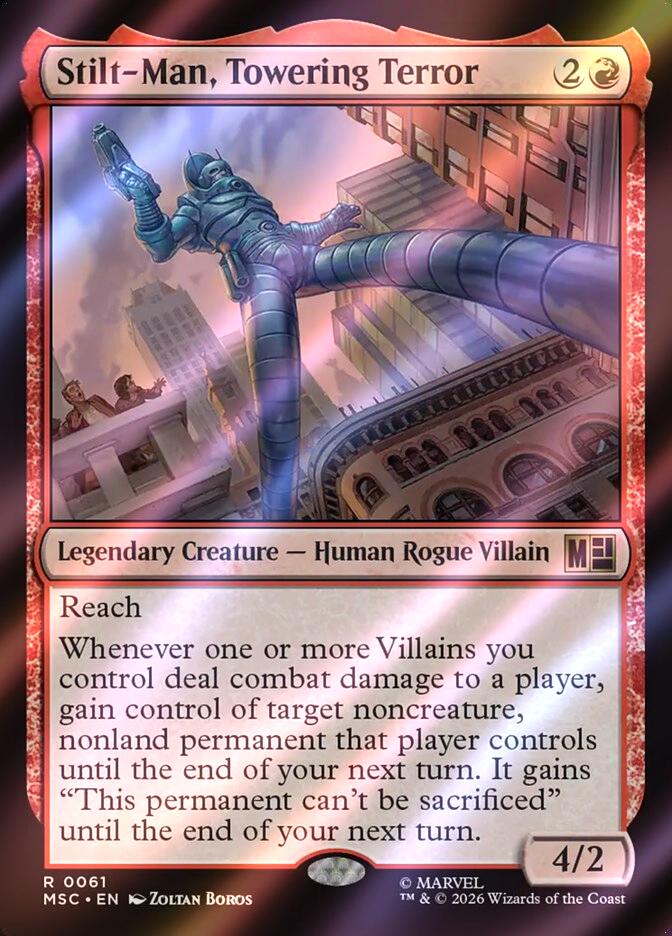 Stilt-Man, Towering Terror [61] [Marvel Super Heroes: Commander] [Surge Foil]