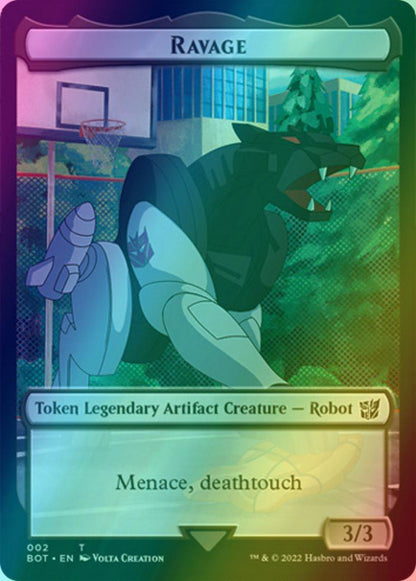 Powerstone Token (07) // Ravage Token (02) [Universes Beyond: Transformers: Tokens] [Foil]
