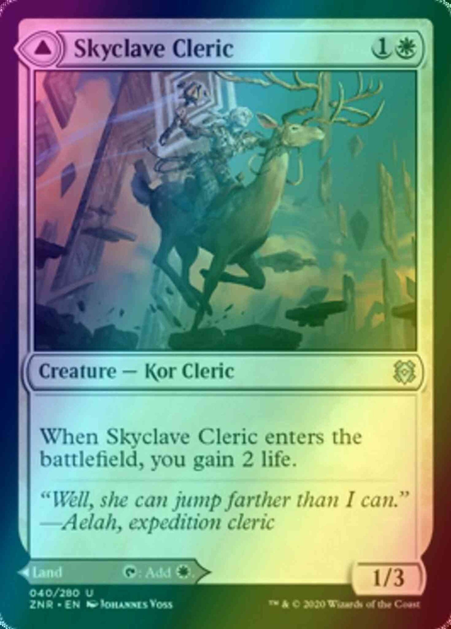 Skyclave Cleric // Skyclave Basilica [40] [Zendikar Rising] [Foil]