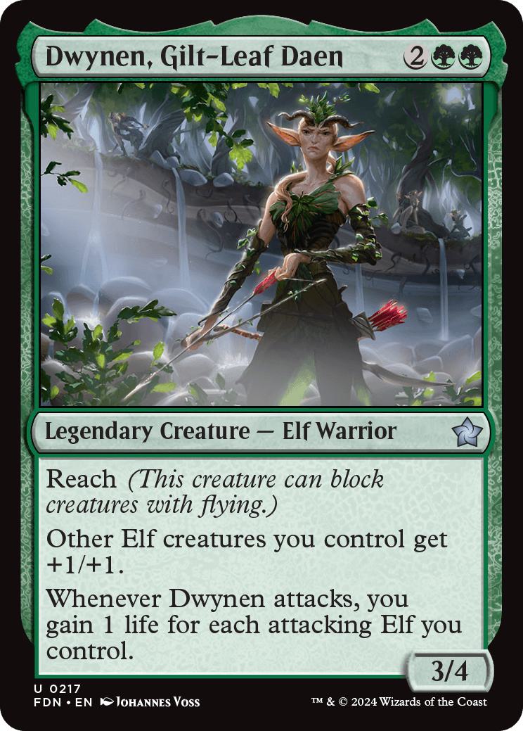 Dwynen, Gilt-Leaf Daen [217] [Foundations] [Non-Foil]