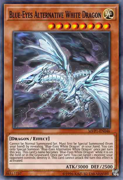 Blue-Eyes Alternative White Dragon - MVP1-ENG46 - Gold Rare - Unlimited