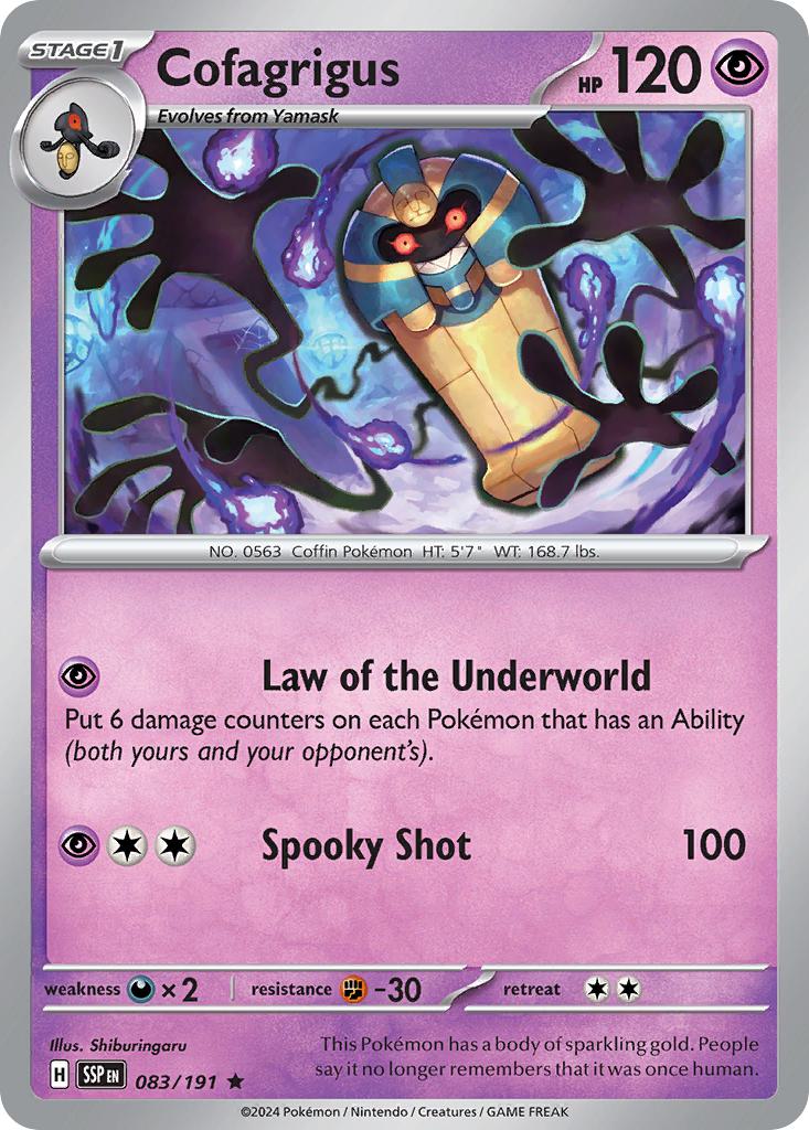Cofagrigus - 083/191 - Rare [sv08-083] [Holo]