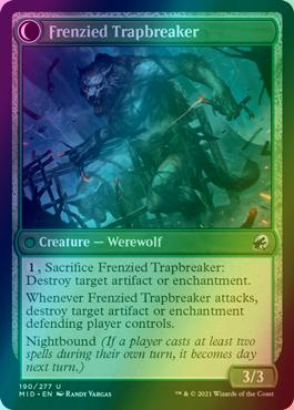 Outland Liberator // Frenzied Trapbreaker [190] [Innistrad: Midnight Hunt] [Foil]