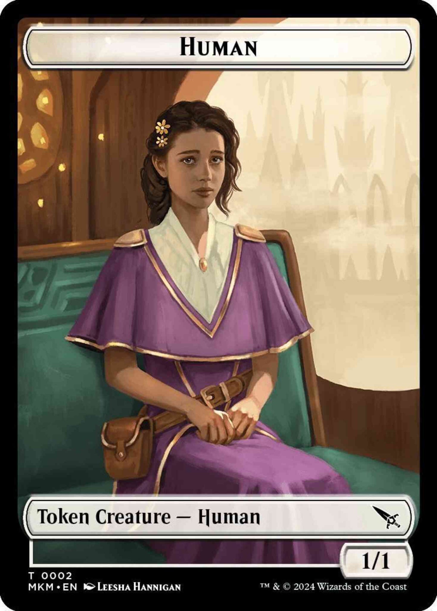 Human Token [02] [Murders at Karlov Manor: Tokens] [Non-Foil]