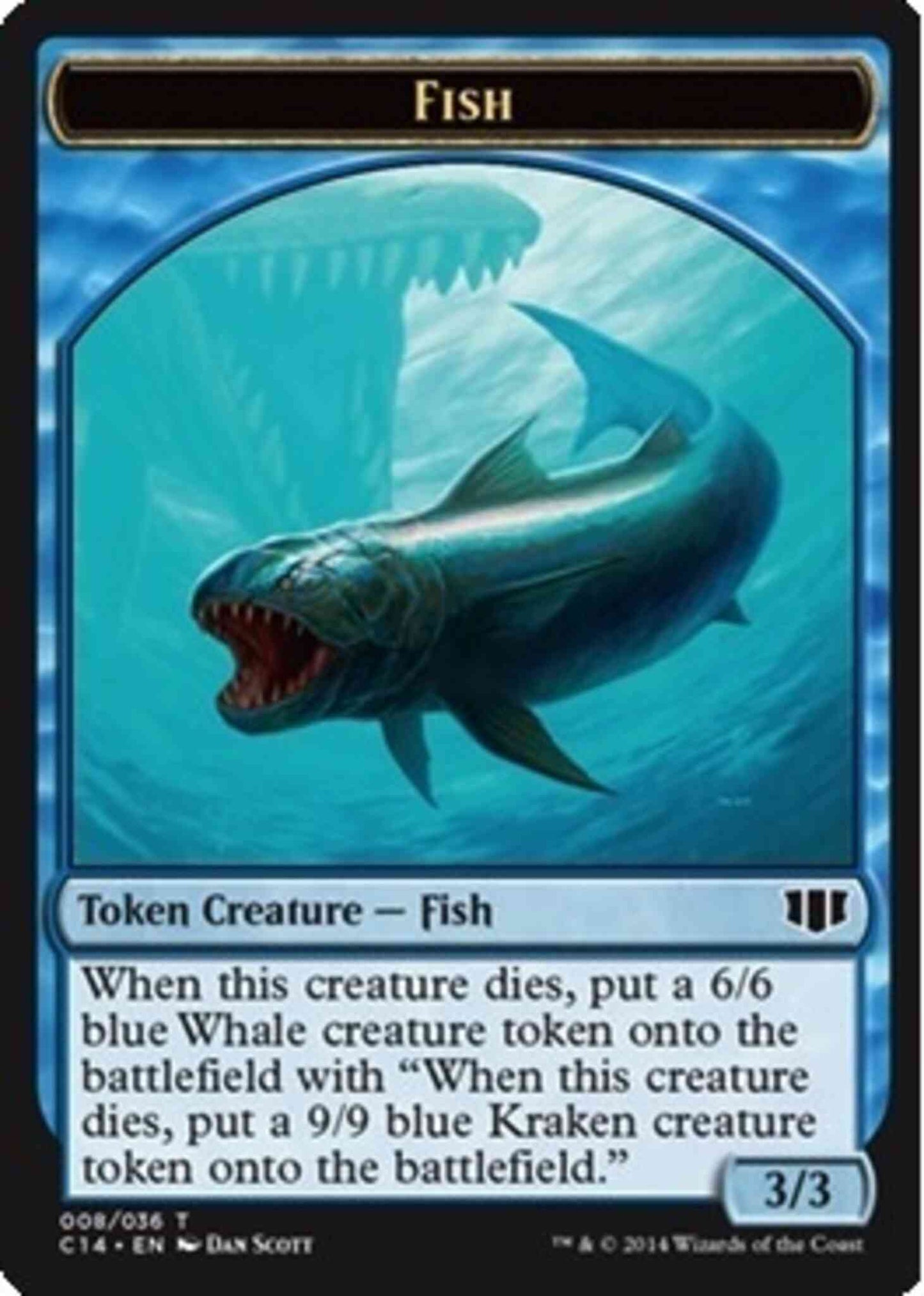 Fish Token (08) // Zombie Token (11) [Commander 2014 Tokens] [Non-Foil]