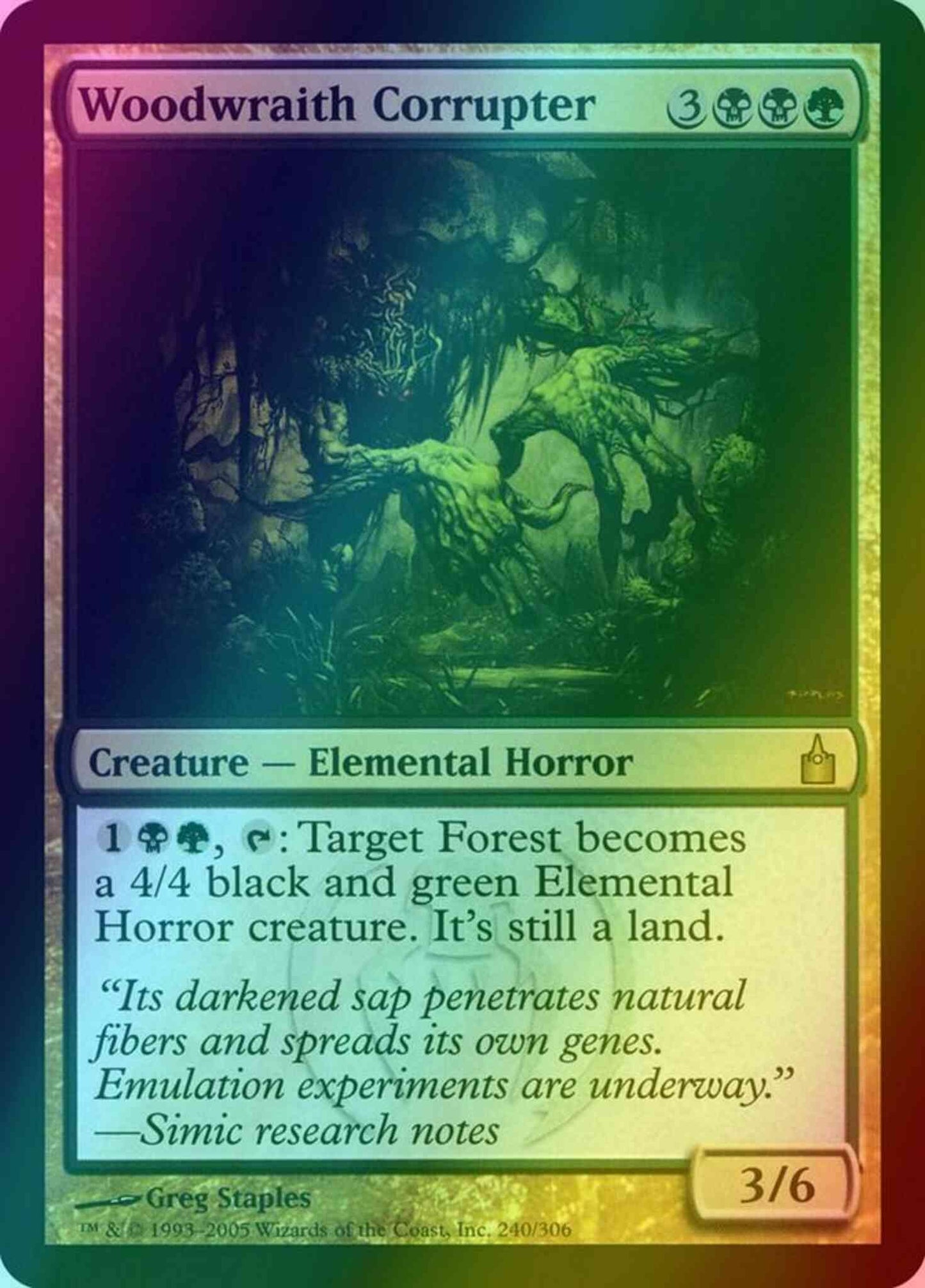 Woodwraith Corrupter [240] [Ravnica City Of Guilds] [Foil]