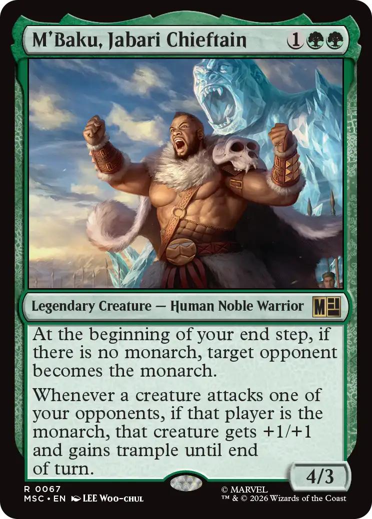M'Baku, Jabari Chieftain [67] [Marvel Super Heroes: Commander] [Non-Foil]
