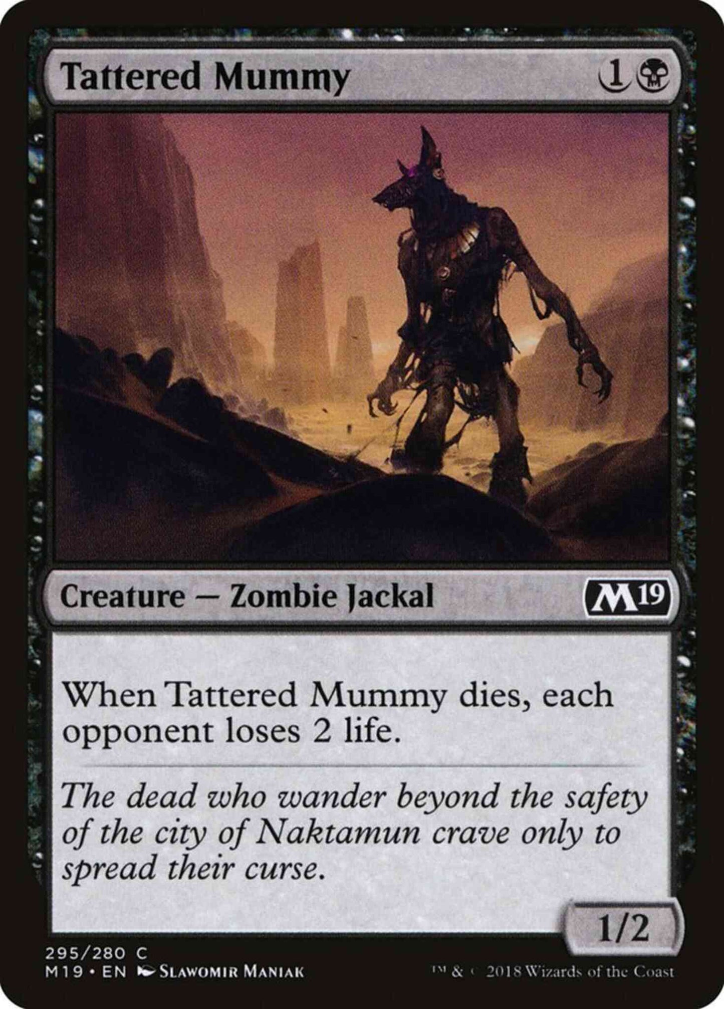 Tattered Mummy [295] [Planeswalker Deck Exclusive] [Core Set 2019] [Non-Foil]