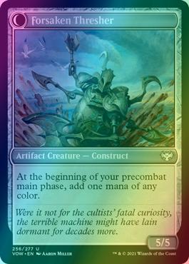 Foreboding Statue // Forsaken Thresher [256] [Innistrad: Crimson Vow] [Foil]