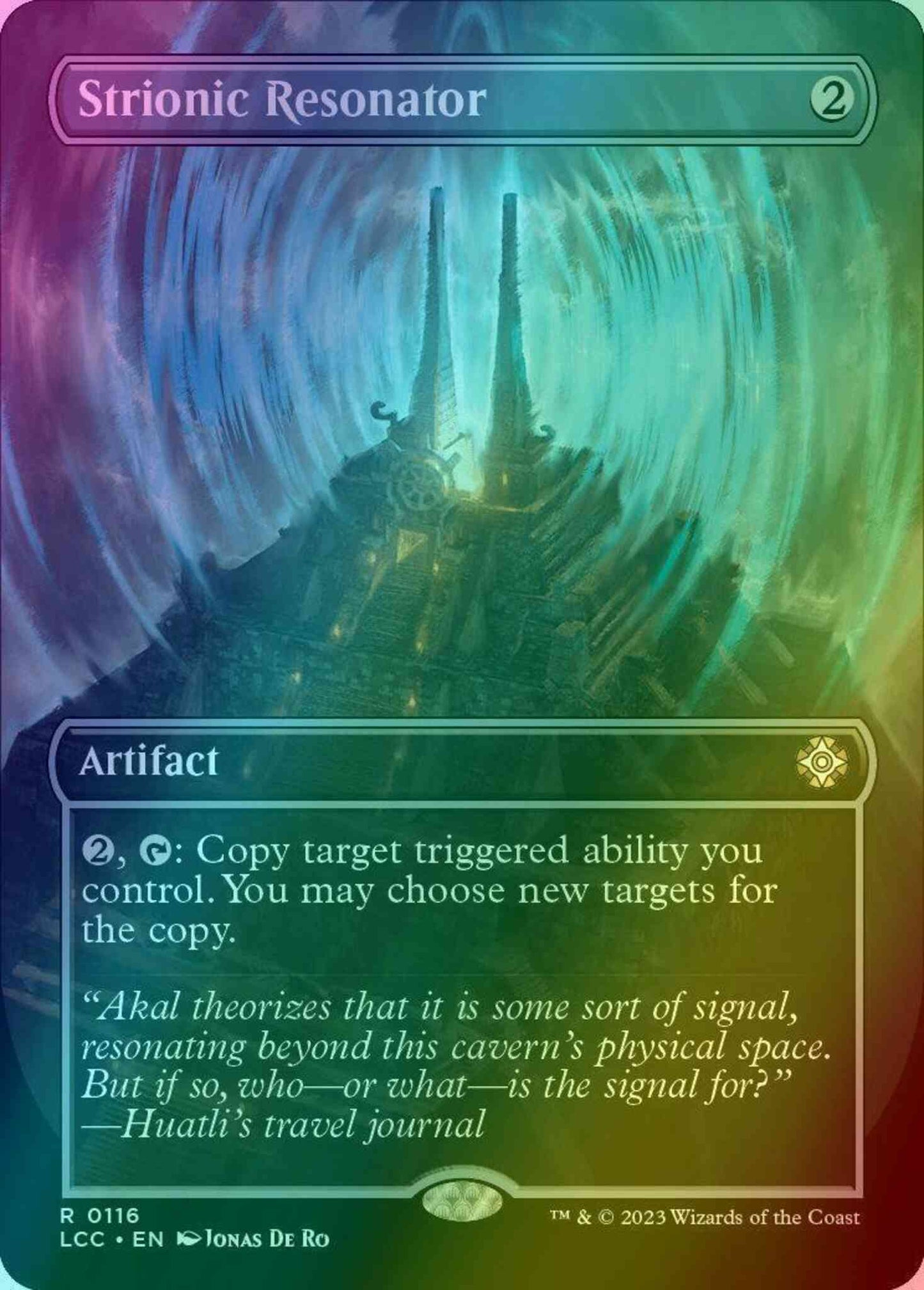 Strionic Resonator [116] [Borderless] [The Lost Caverns of Ixalan: Commander] [Foil]