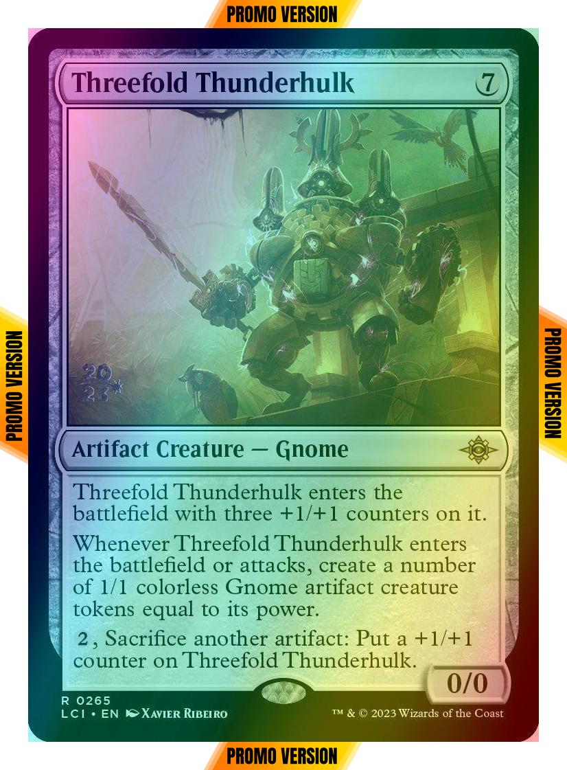 Threefold Thunderhulk [265s] [Prerelease] [The Lost Caverns of Ixalan: Promos] [Foil]