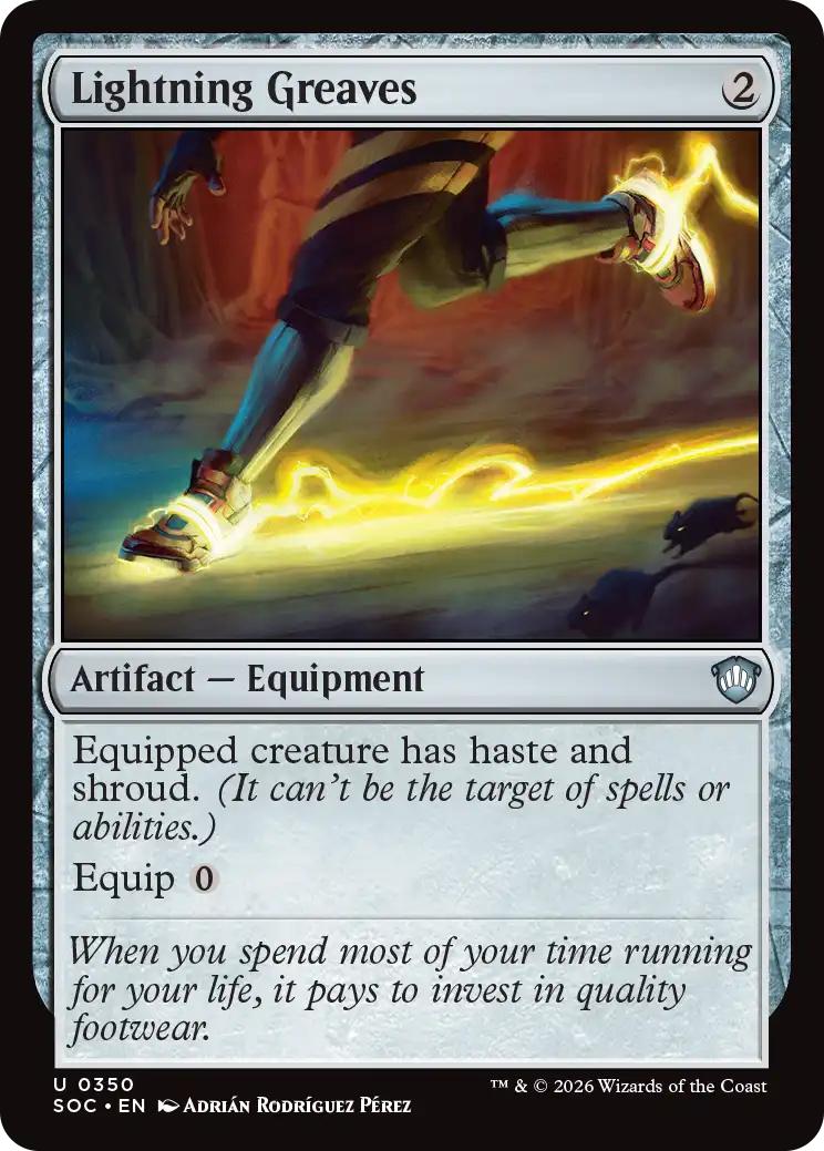 Lightning Greaves [350] [Secrets of Strixhaven: Commander] [Non-Foil]
