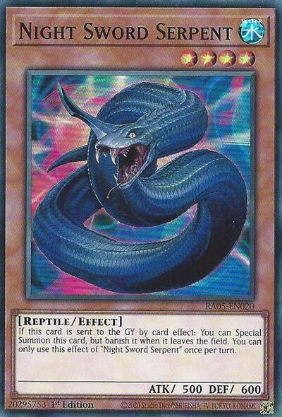 Night Sword Serpent - RA05-EN020 - Super Rare - 1st Edition