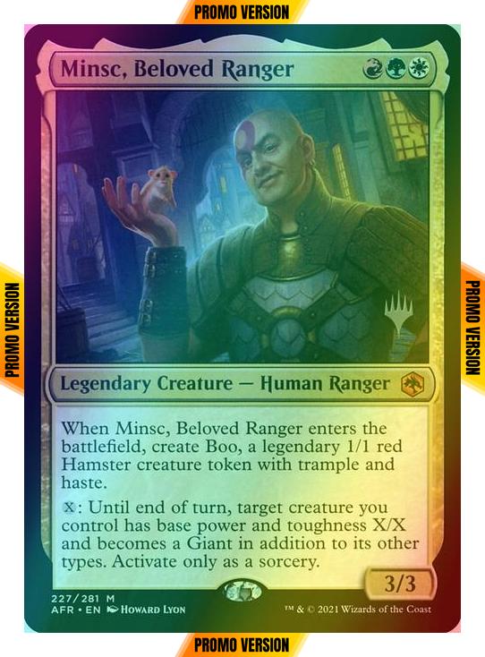 Minsc, Beloved Ranger [Promo Pack] [227p] [Adventures in the Forgotten Realms Promos] [Foil]