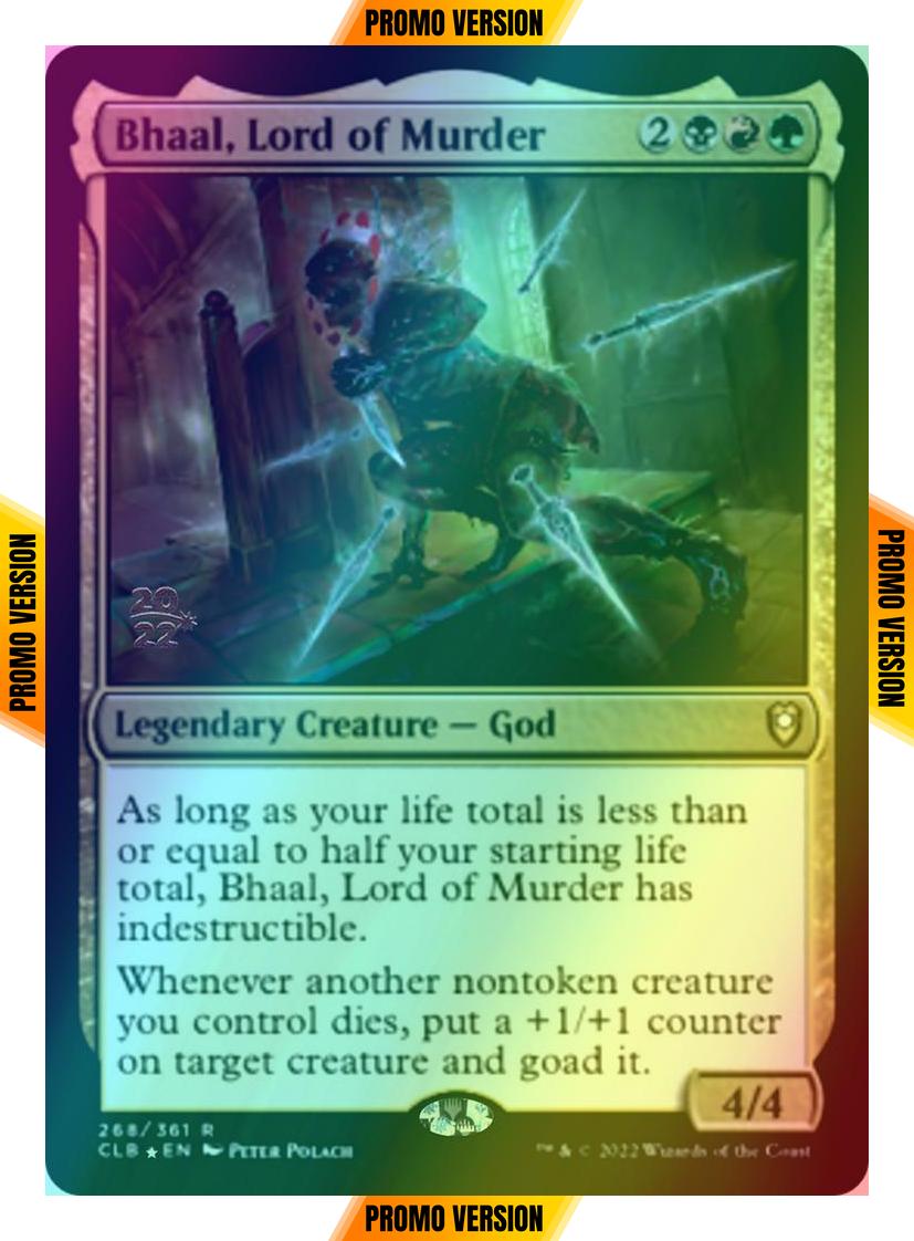 Bhaal, Lord of Murder [268s] [Prerelease] [Commander Legends: Battle for Baldur's Gate: Promos] [Foil]