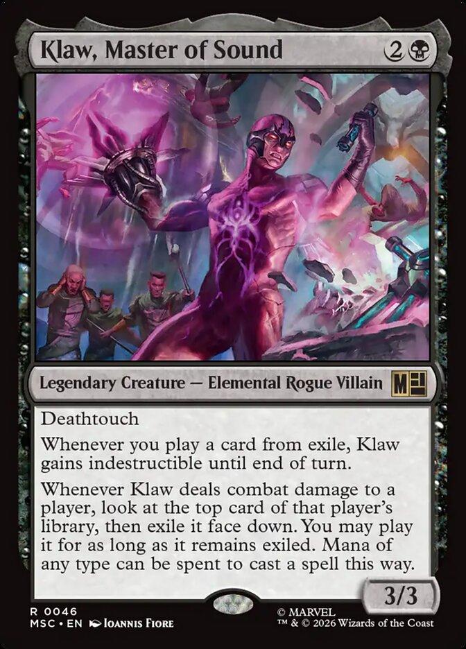 Klaw, Master of Sound [46] [Marvel Super Heroes: Commander] [Non-Foil]
