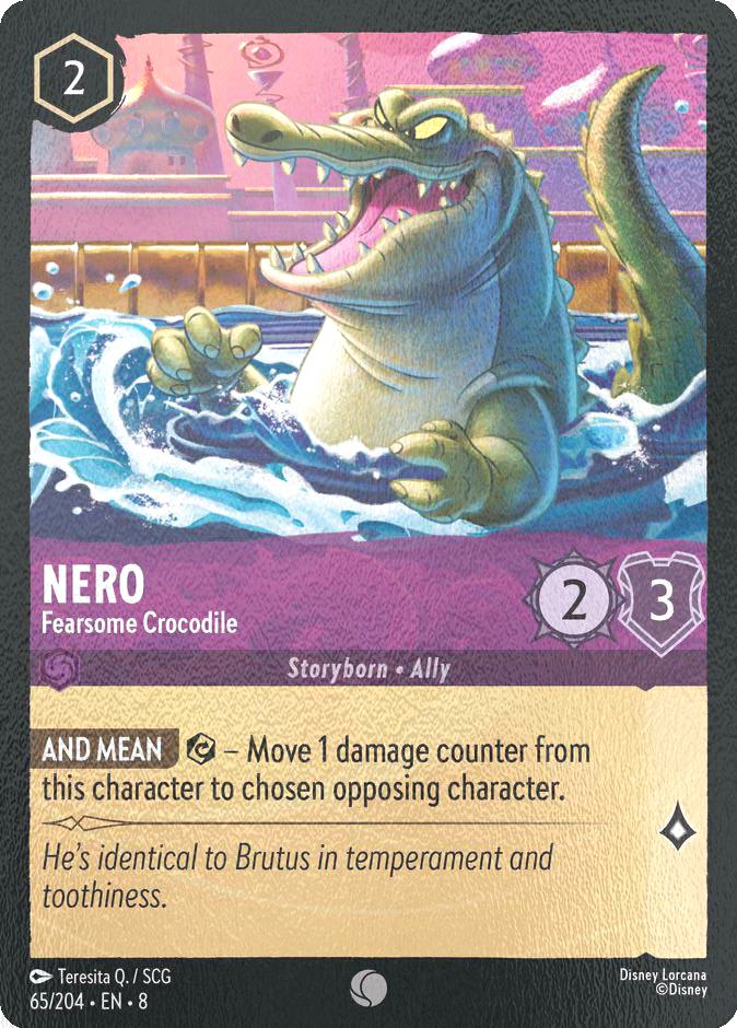 Nero - Fearsome Crocodile - 65/204 [Reign of Jafar] [Cold Foil]