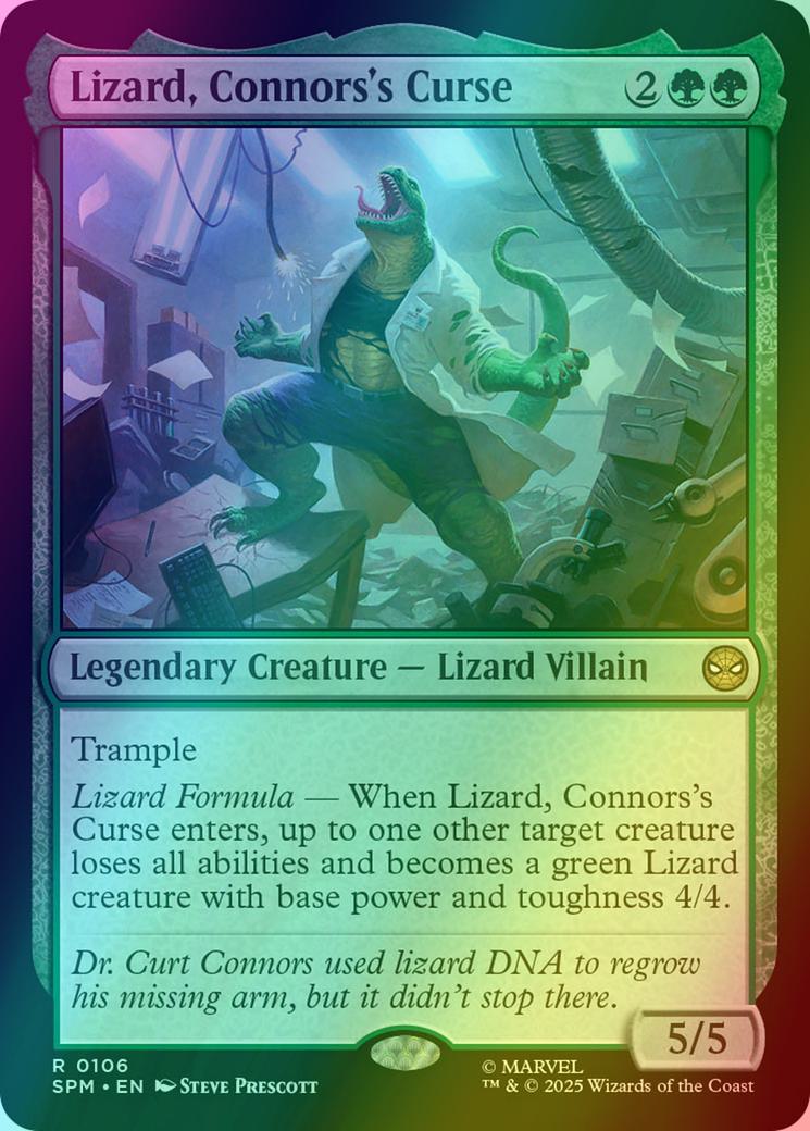 Lizard, Connors's Curse [106] [Marvel's Spider-Man] [Foil]