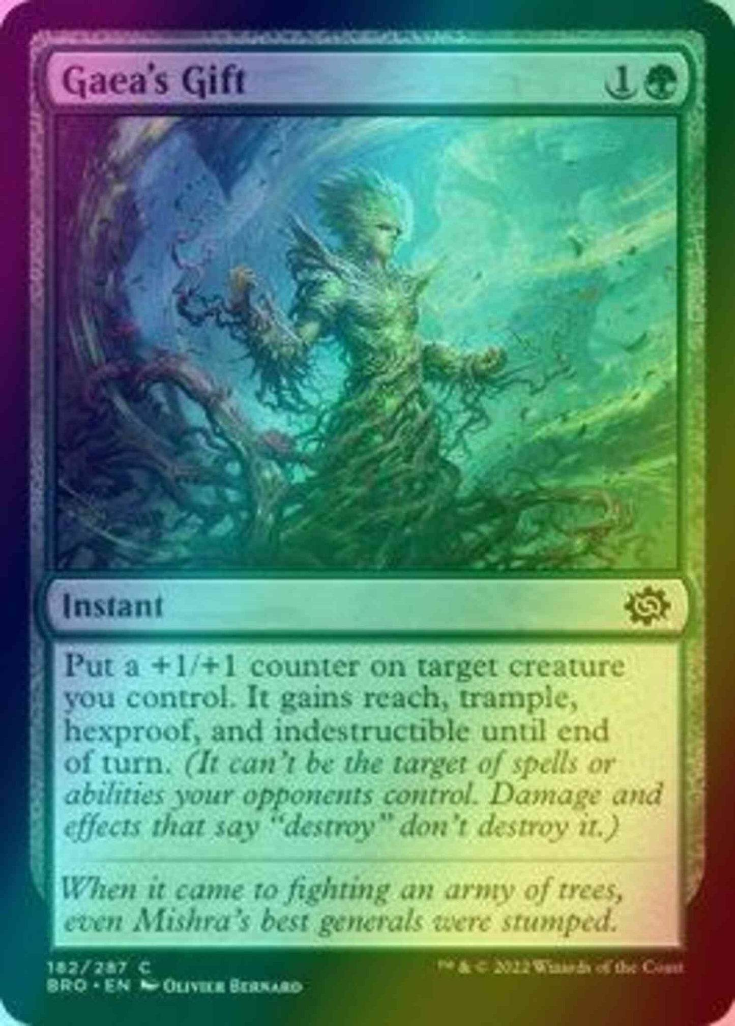 Gaea's Gift [182] [The Brothers' War] [Foil]
