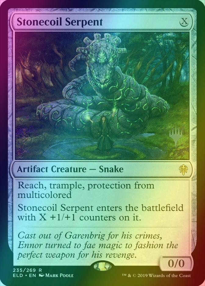 Stonecoil Serpent [235p] [Promo Pack] [Throne of Eldraine Promos] [Foil]