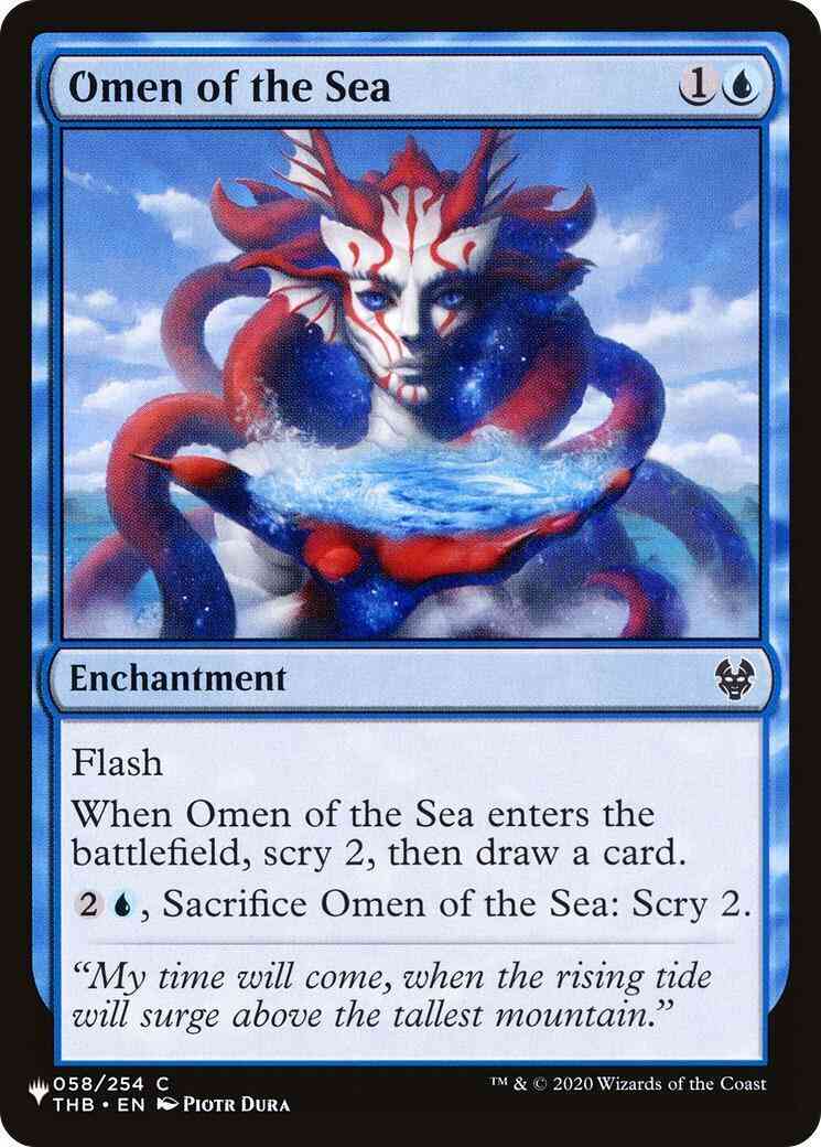 Omen of the Sea [THB-58] [The List] [Non-Foil]