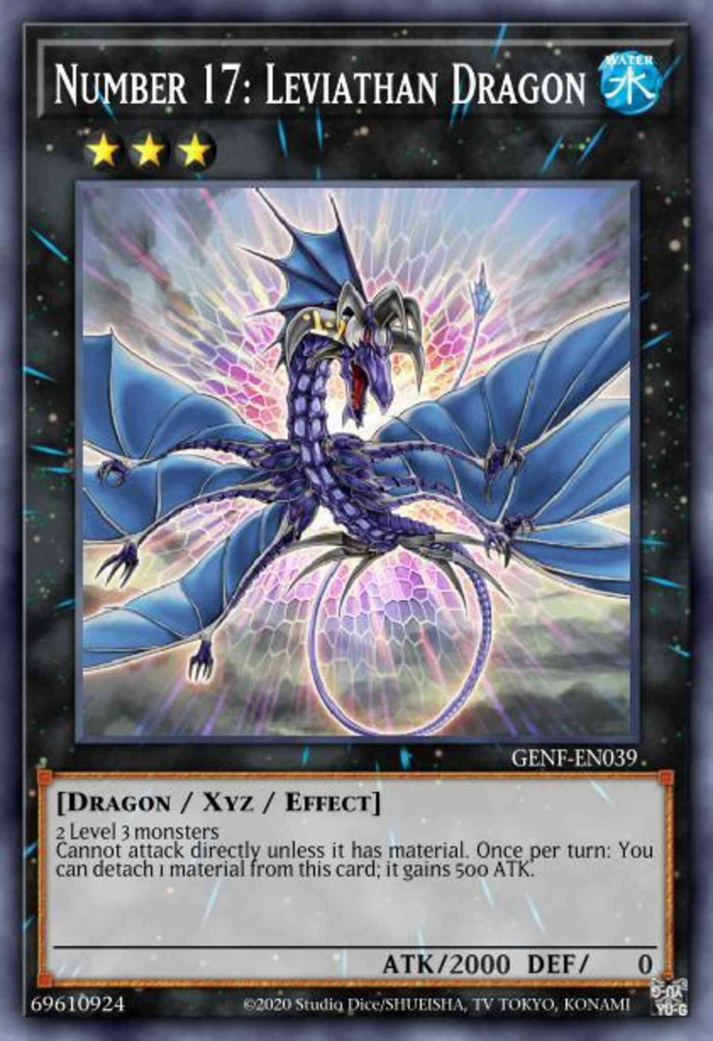 Number 17: Leviathan Dragon - CT08-EN001 - Secret Rare - Limited