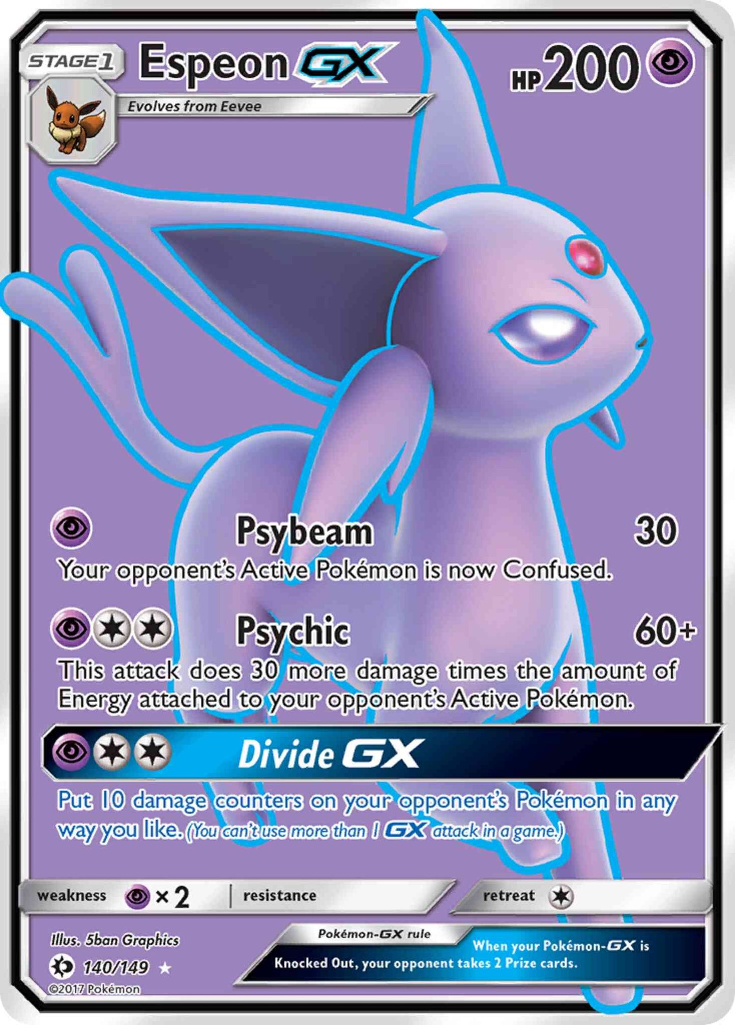 Espeon-GX - 140/149 - Rare Ultra [sm1-140] [Ultra]