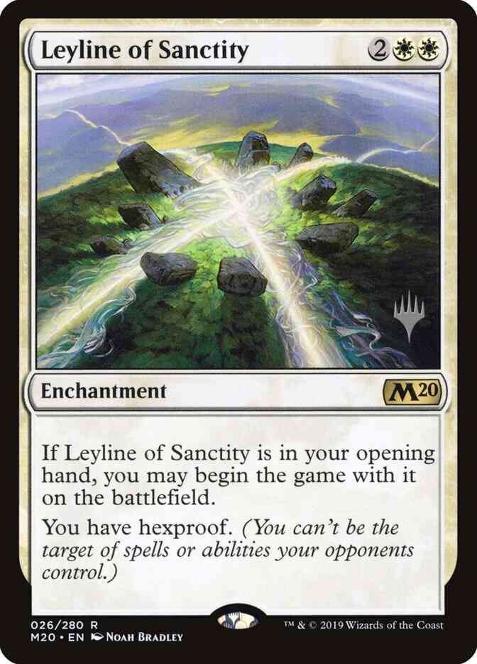 Leyline of Sanctity [26p] [Promo Pack] [Core Set 2020 Promos] [Non-Foil]
