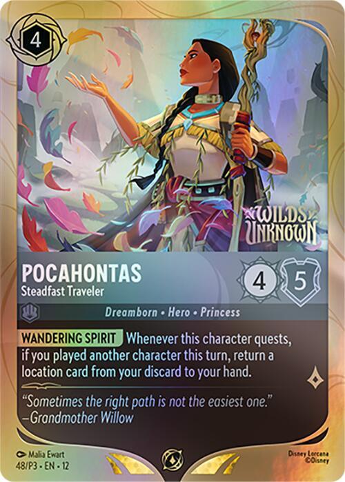 Pocahontas - Steadfast Traveler - 48/P3 [Disney Lorcana Promo Cards] [Holofoil]