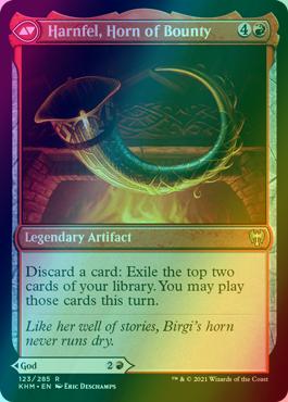 Birgi, God of Storytelling // Harnfel, Horn of Bounty [123] [Kaldheim] [Foil]