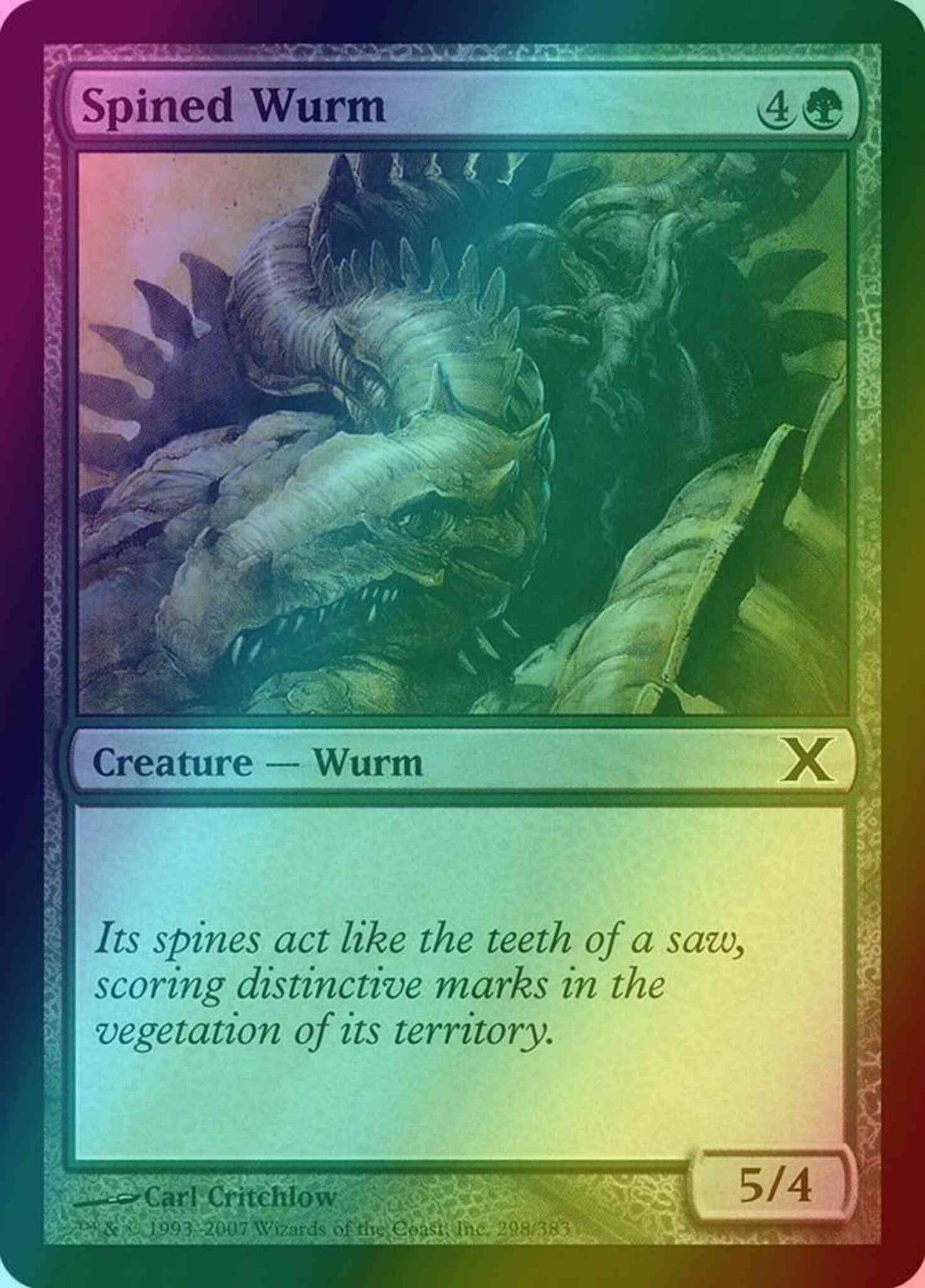 Spined Wurm [298] [Tenth Edition] [Foil]