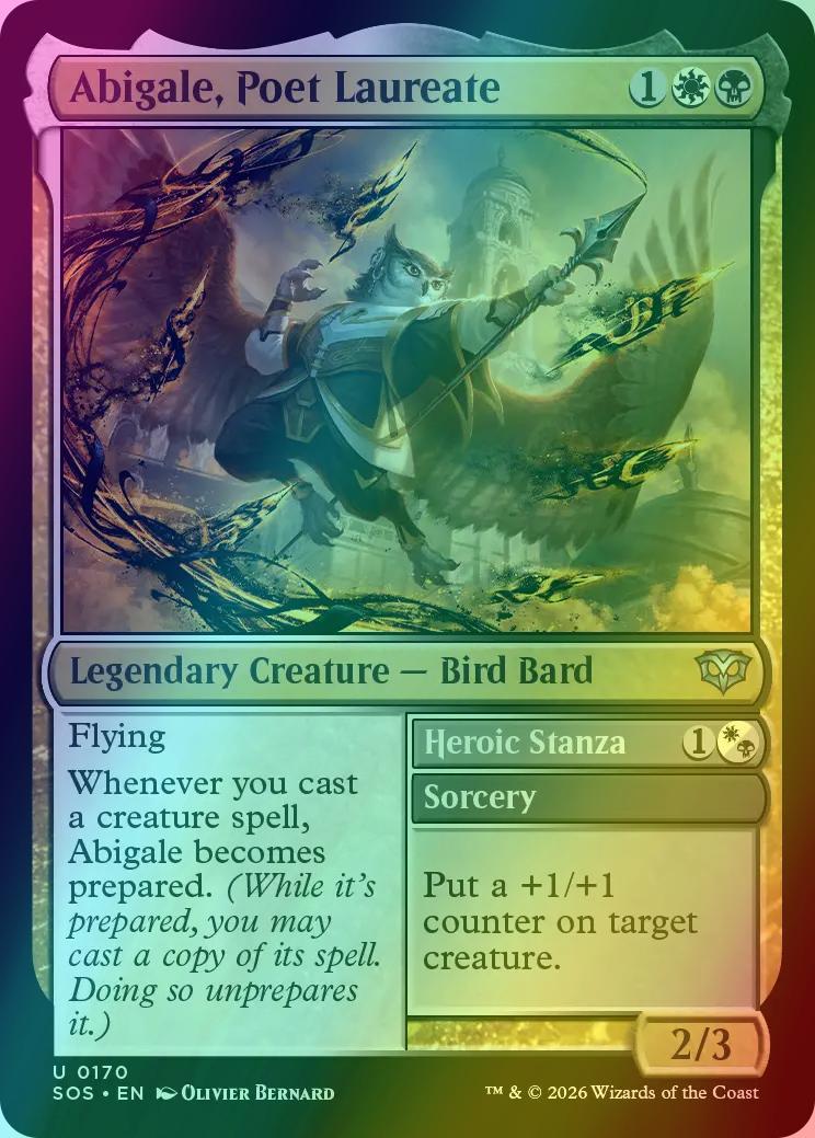 Abigale, Poet Laureate // Heroic Stanza [170] [Secrets of Strixhaven] [Foil]