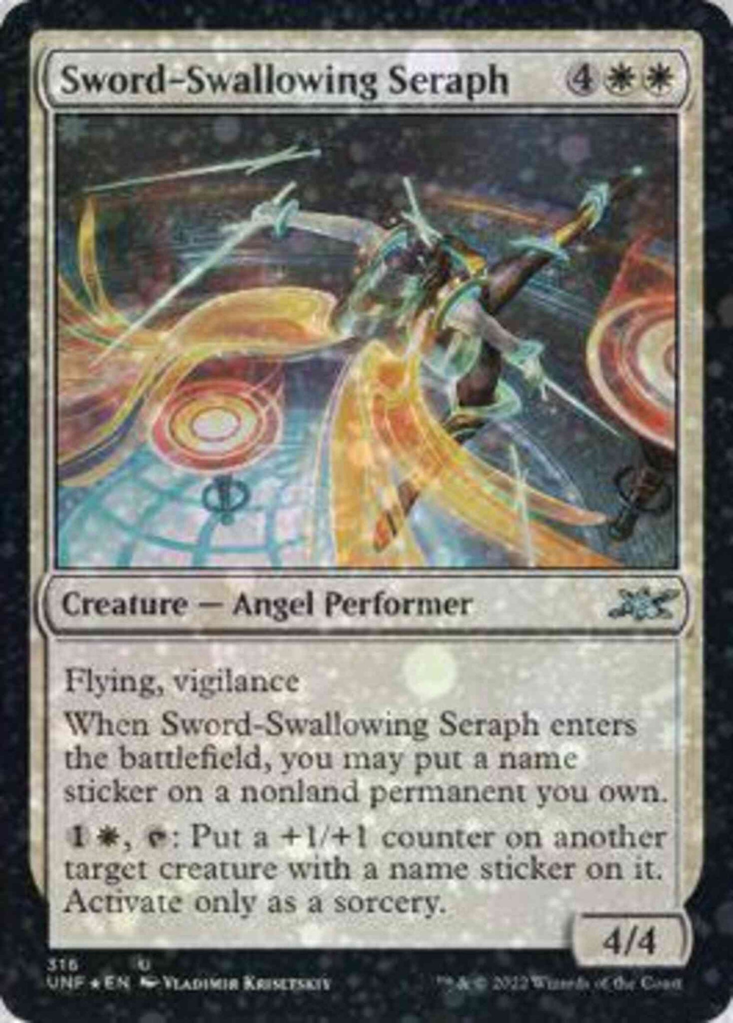Sword-Swallowing Seraph [316] [Unfinity] [Galaxy Foil]