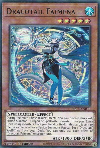 Dracotail Faimena - RA05-EN035 - Super Rare - 1st Edition